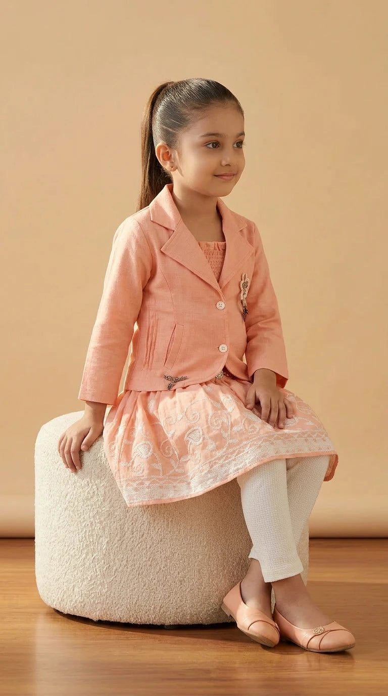 Peach Princess Dress Set