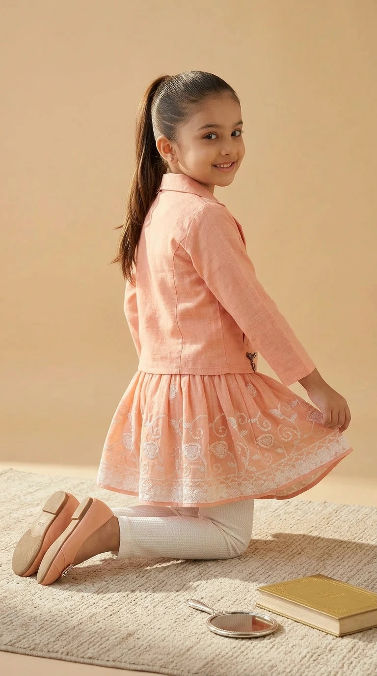 Peach Princess Dress Set