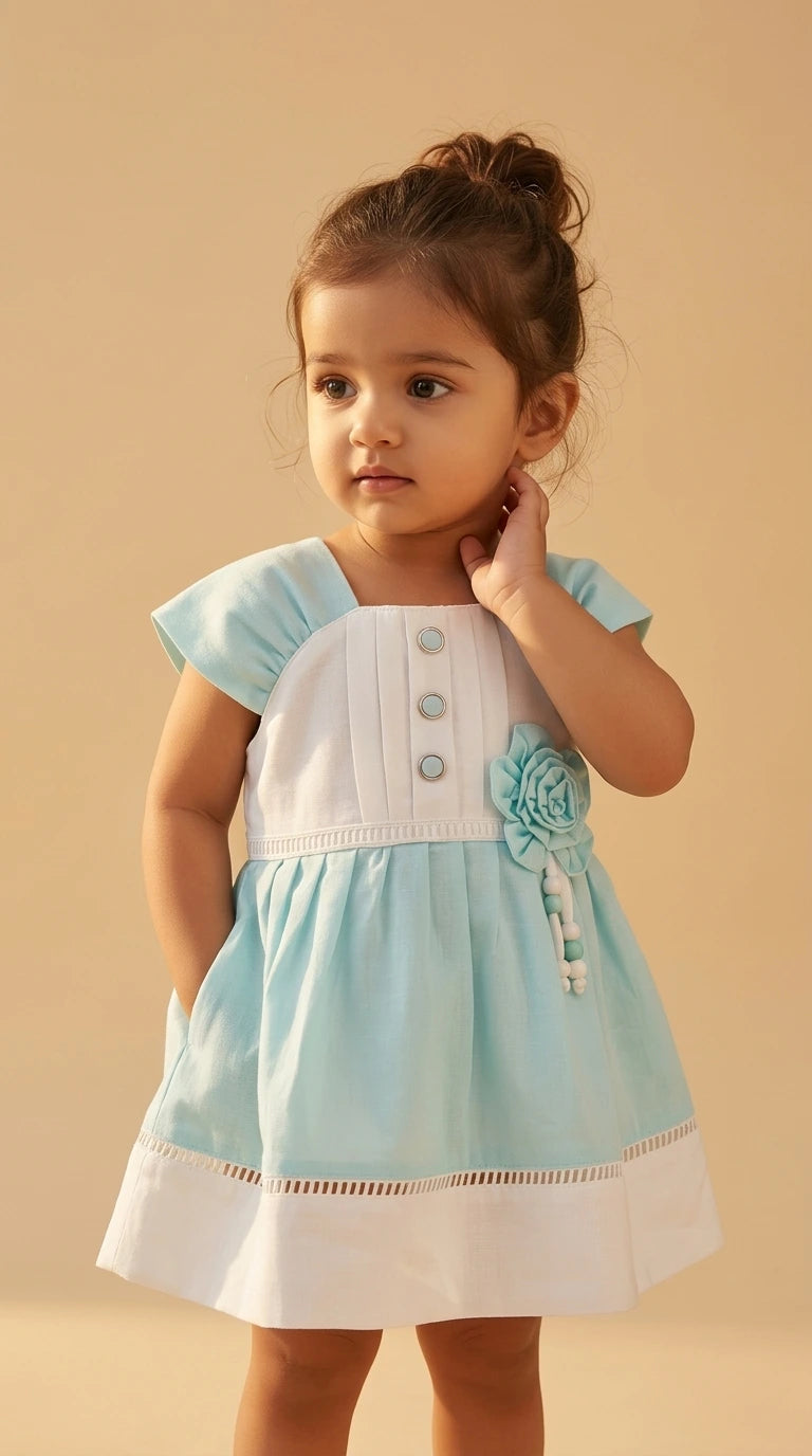 ETHNIA Sky Blue Charm Dress