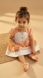 ETHNIA Peach Bloom Dress