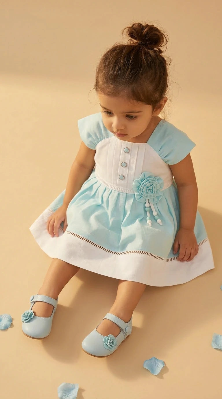 ETHNIA Sky Blue Charm Dress