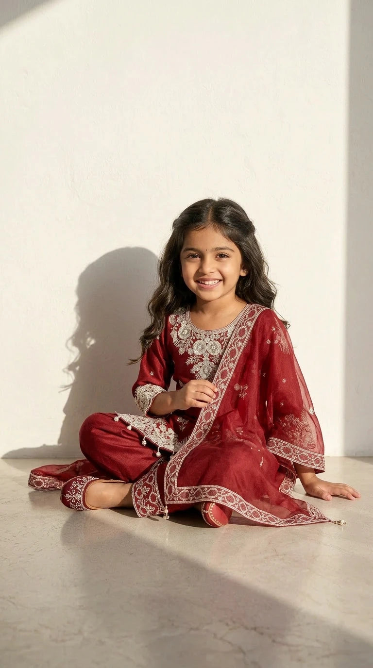 Ruby Royale Embroidered Salwar Suit Set