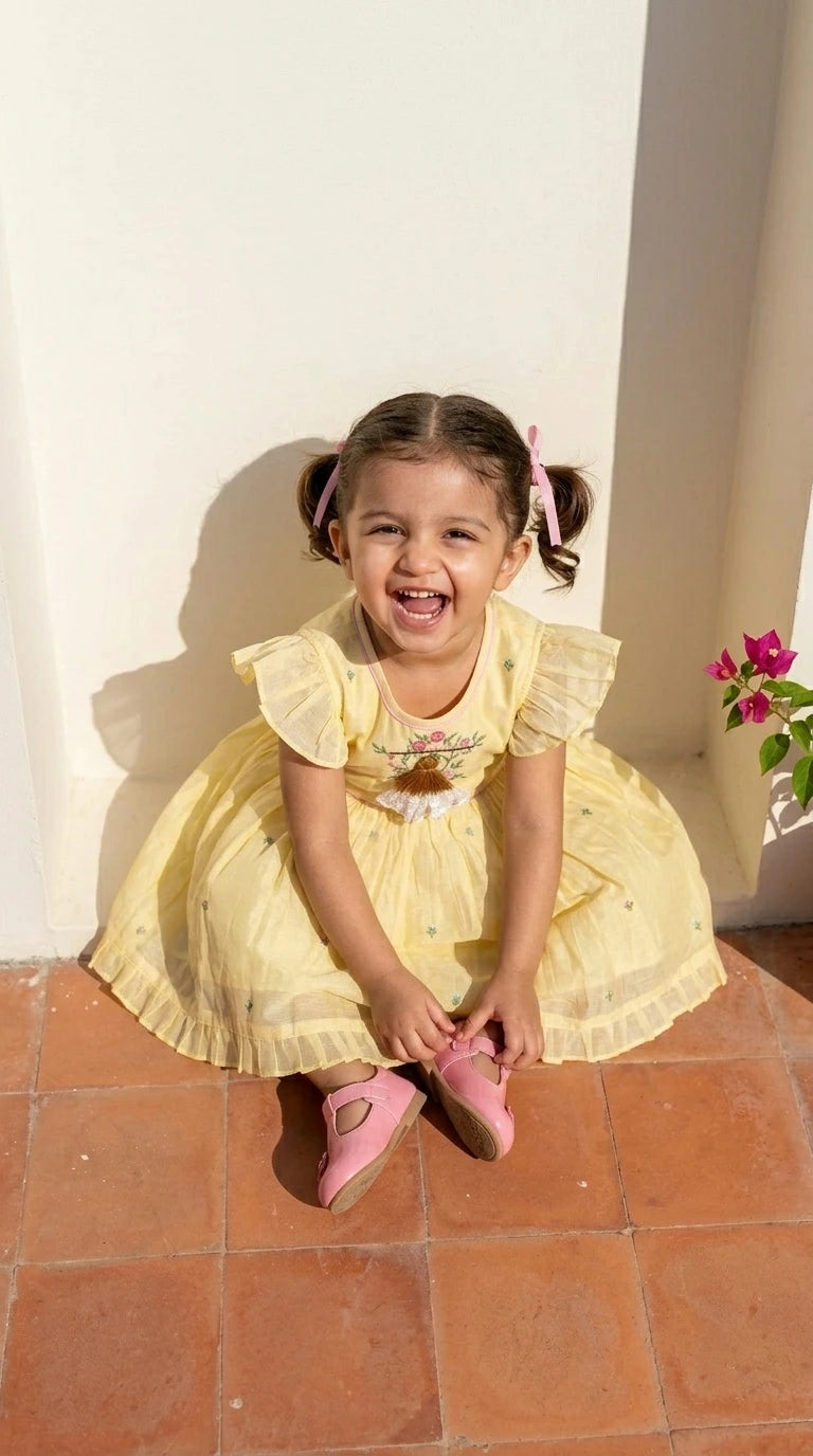 Sunshine Doll Embroidered Party Dress