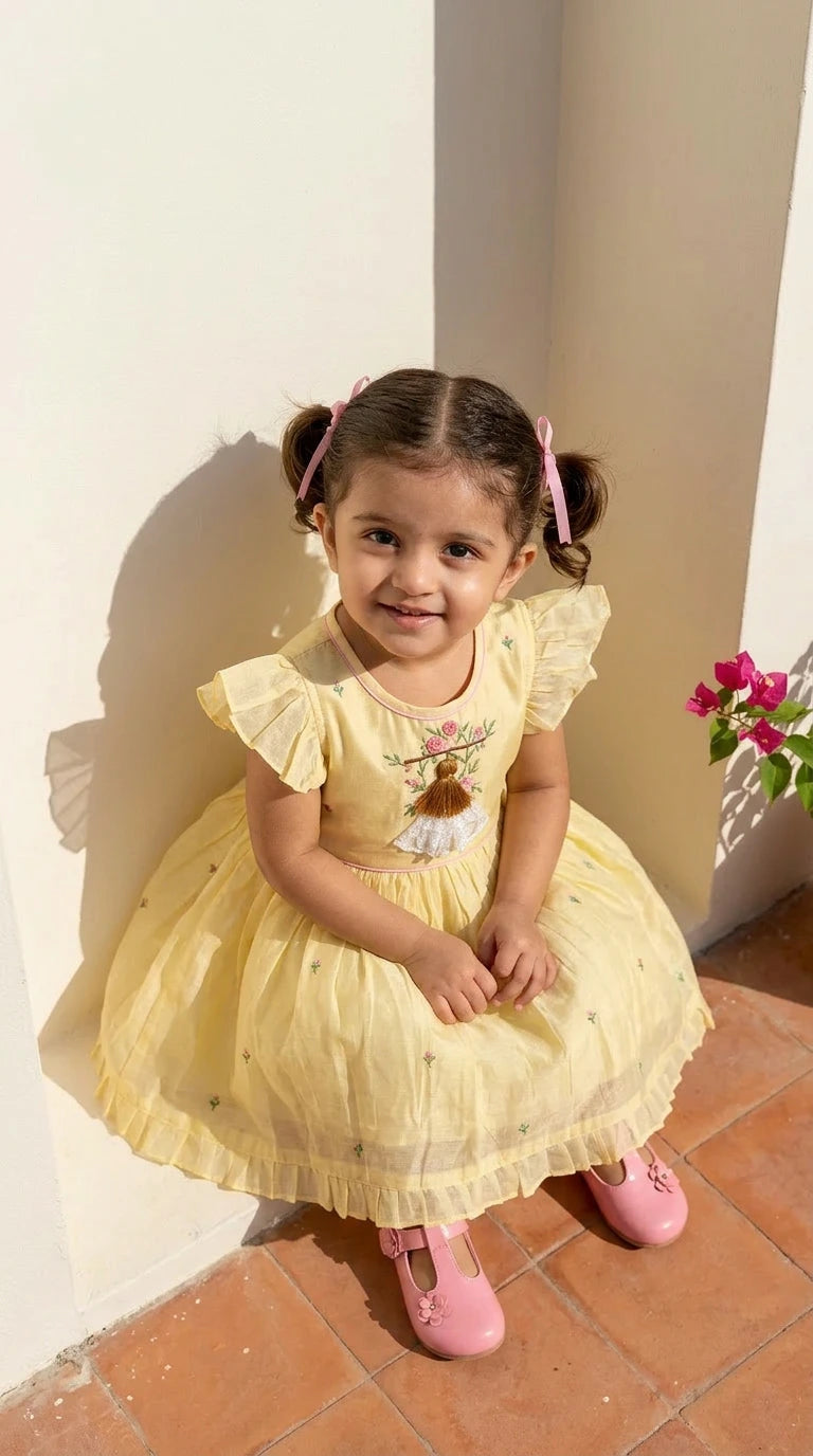 Sunshine Doll Embroidered Party Dress