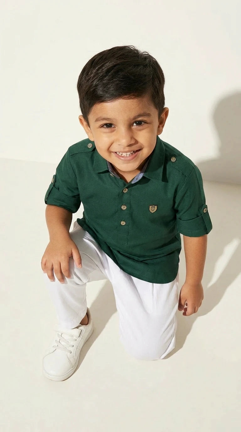 Classic Polo Shirt & Trousers Set