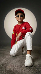 Urban Street Patch Sweatshirt Set