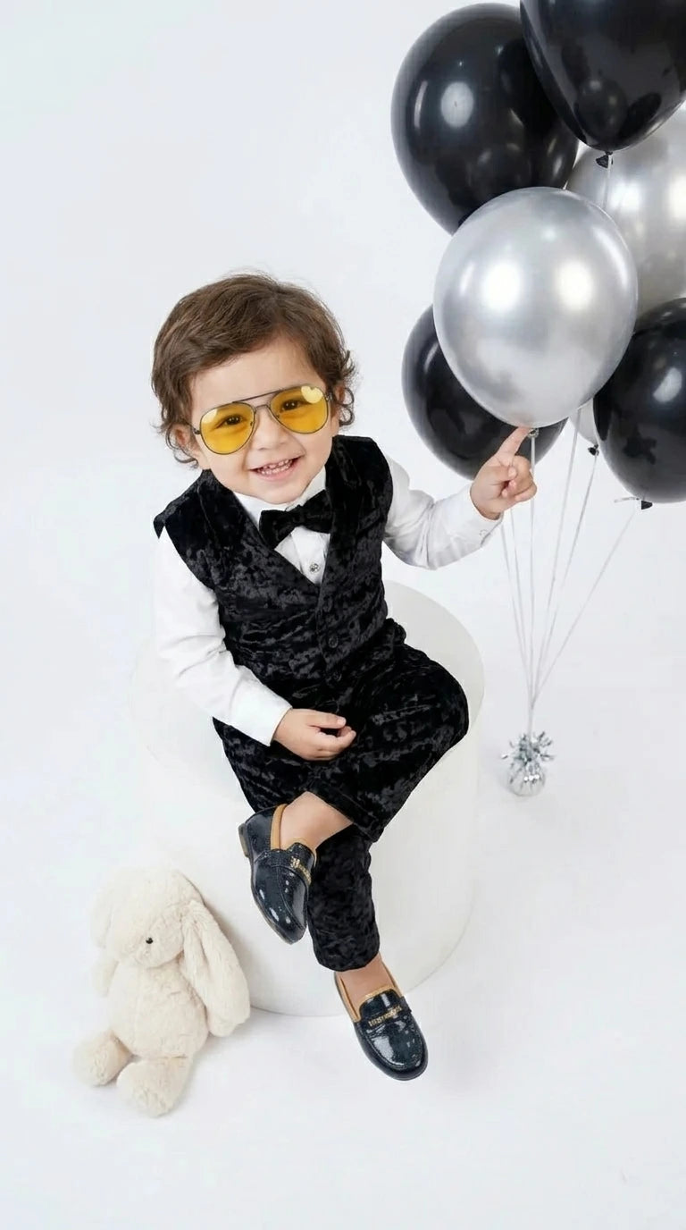 Classic Velvet Party Suit Set