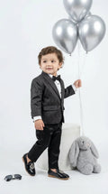 Black Shimmer Party Blazer Set
