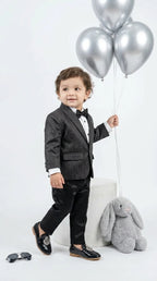 Black Shimmer Party Blazer Set