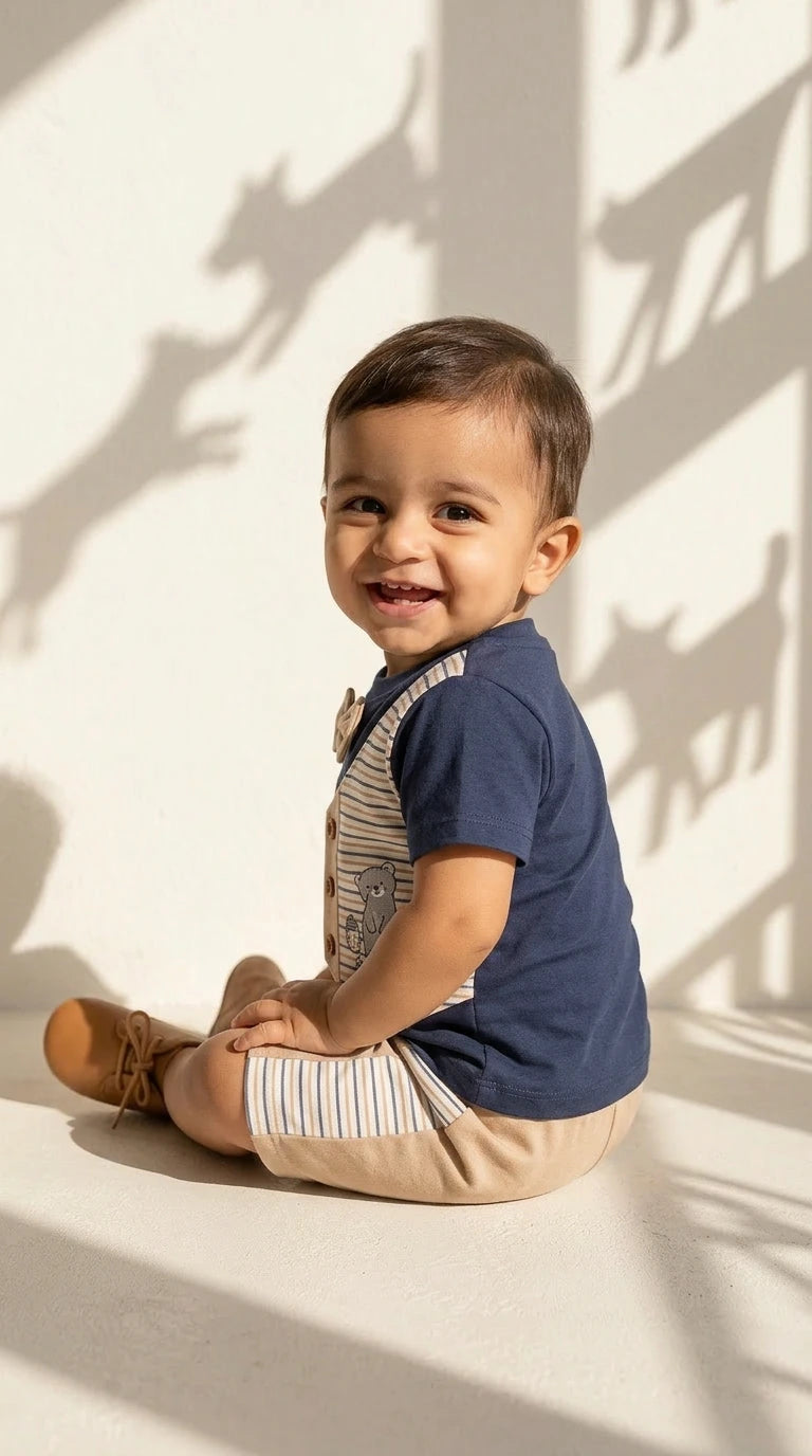 Little Gentleman Bow Tie Co-ord Set