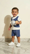 Royal Blue Vest Co-ord Set