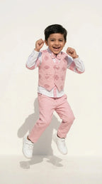 Pink Waistcoat Formal Set