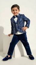Royal Blue Statement Blazer Set