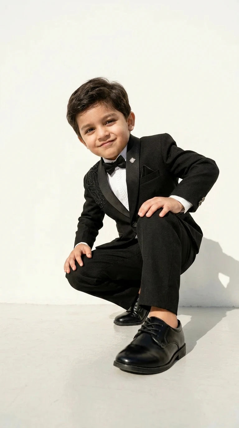 Royal Black Tuxedo Set