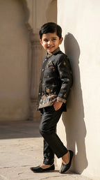 Heritage Black Indo-Western Set