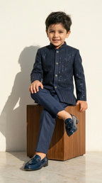 Navy Sequin Prince Suit