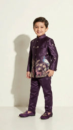 Royal Plum Heritage Embroidered Set