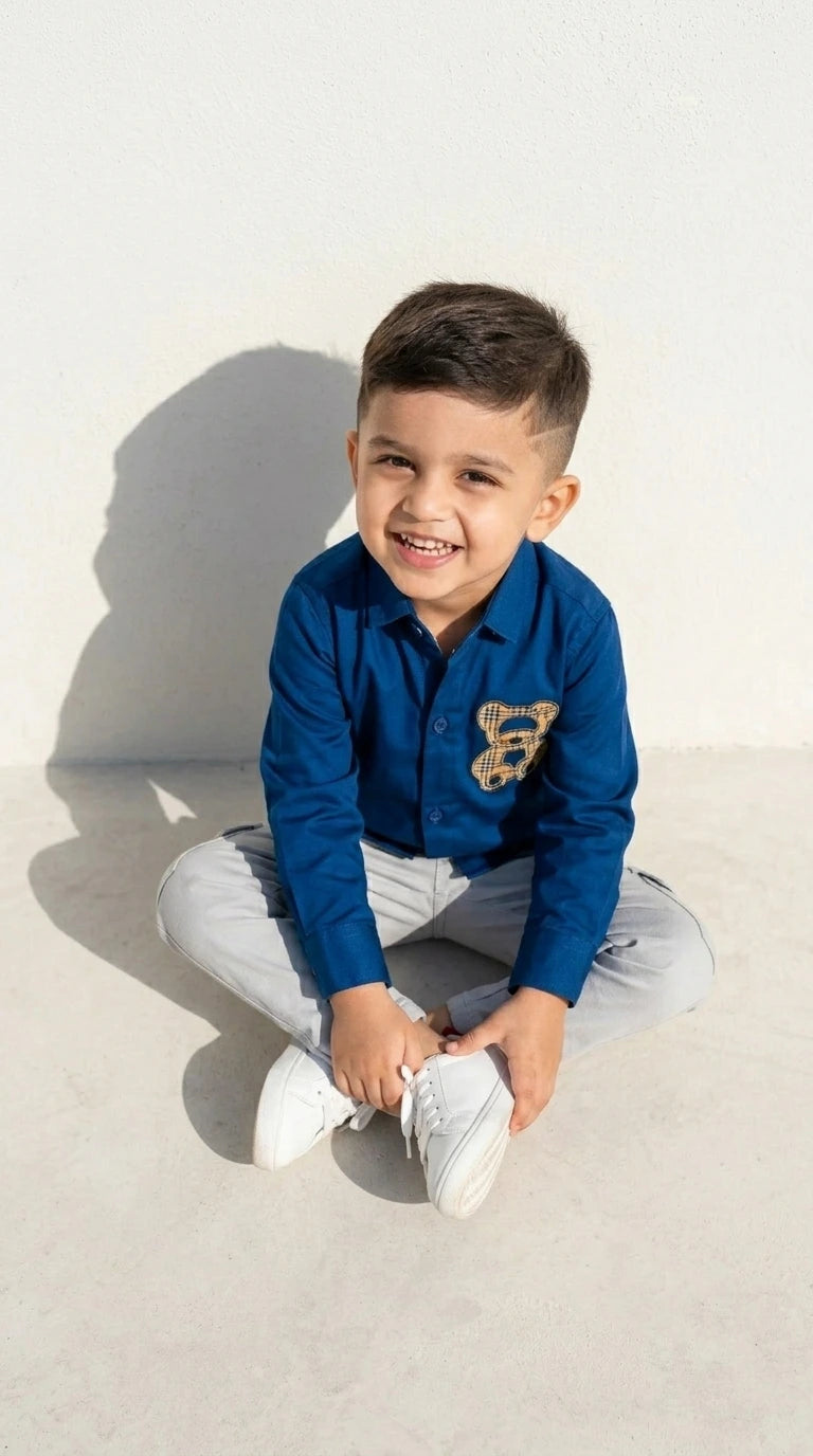 Royal Blue Play Shirt Set