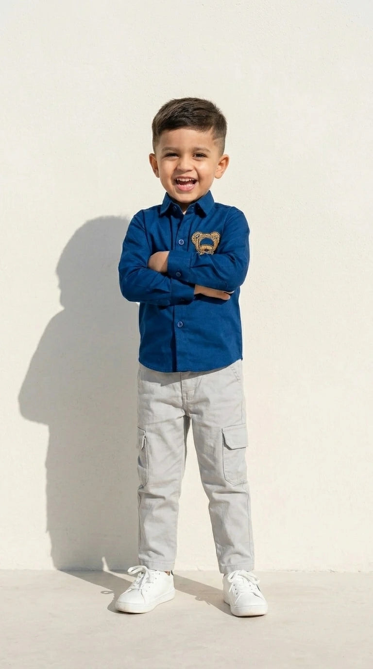 Royal Blue Play Shirt Set