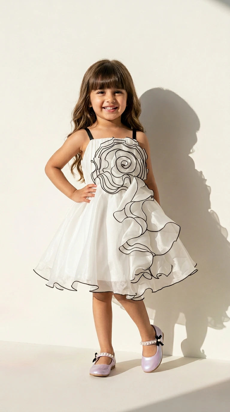 Ivory Swirl Princess Dress