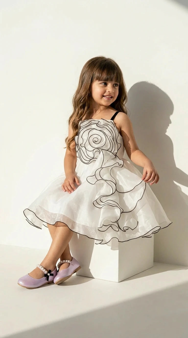 Ivory Swirl Princess Dress