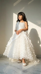 White Fairy Princess Couture Gown