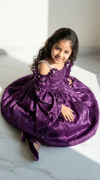 Royal Purple Bloom Gown
