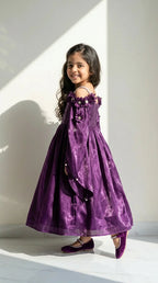 Royal Purple Bloom Gown
