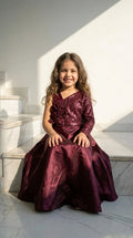 Burgundy Elegance Party Gown