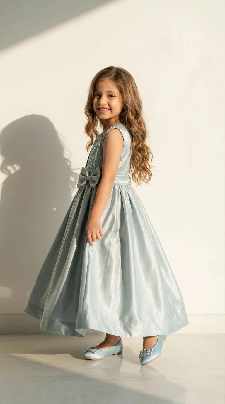 Ice Blue Princess Ball Gown
