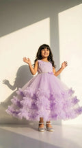 Lilac Fairy Ruffle Gown