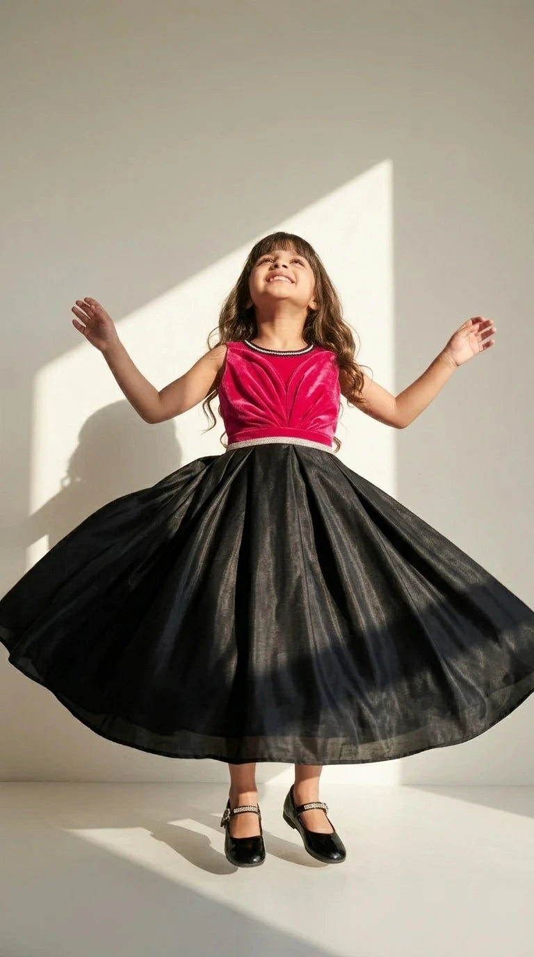 Ruby & Noir Classic Party Gown