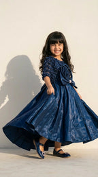 Midnight Bloom Princess Gown