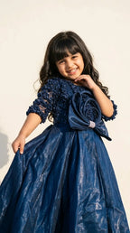Midnight Bloom Princess Gown