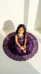 Royal Plum Twirl Gown