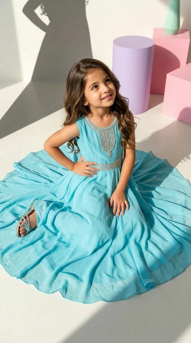 Aqua Dream Princess Gown