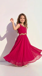Ruby Elegance Party Gown