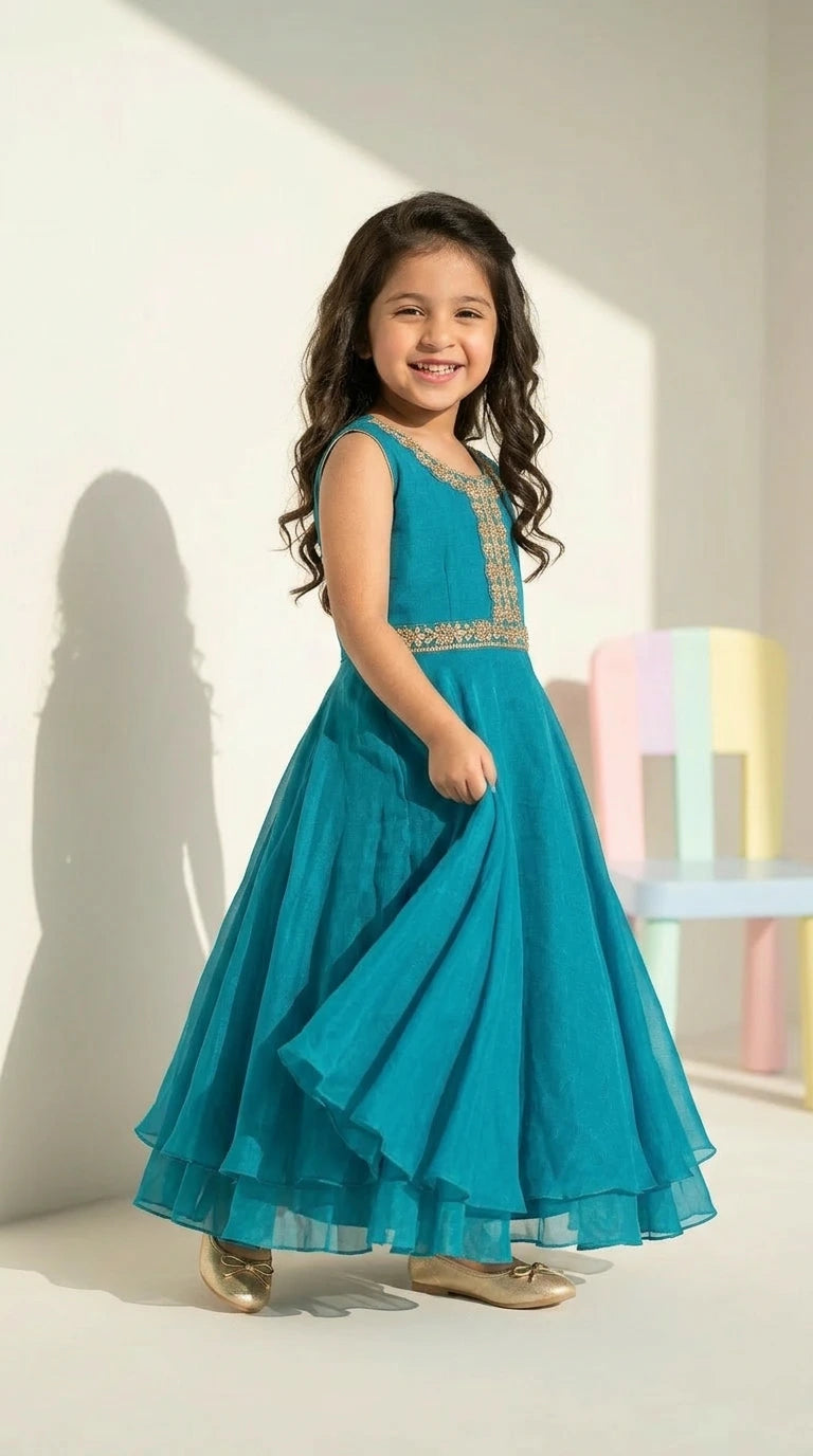 Teal Grace Party Gown