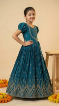 Royal Teal Festive Gown
