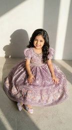 Lilac Bloom Princess Gown