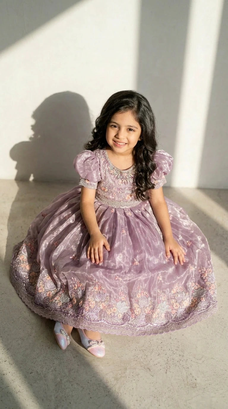 Lilac Bloom Princess Gown