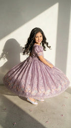 Lilac Bloom Princess Gown