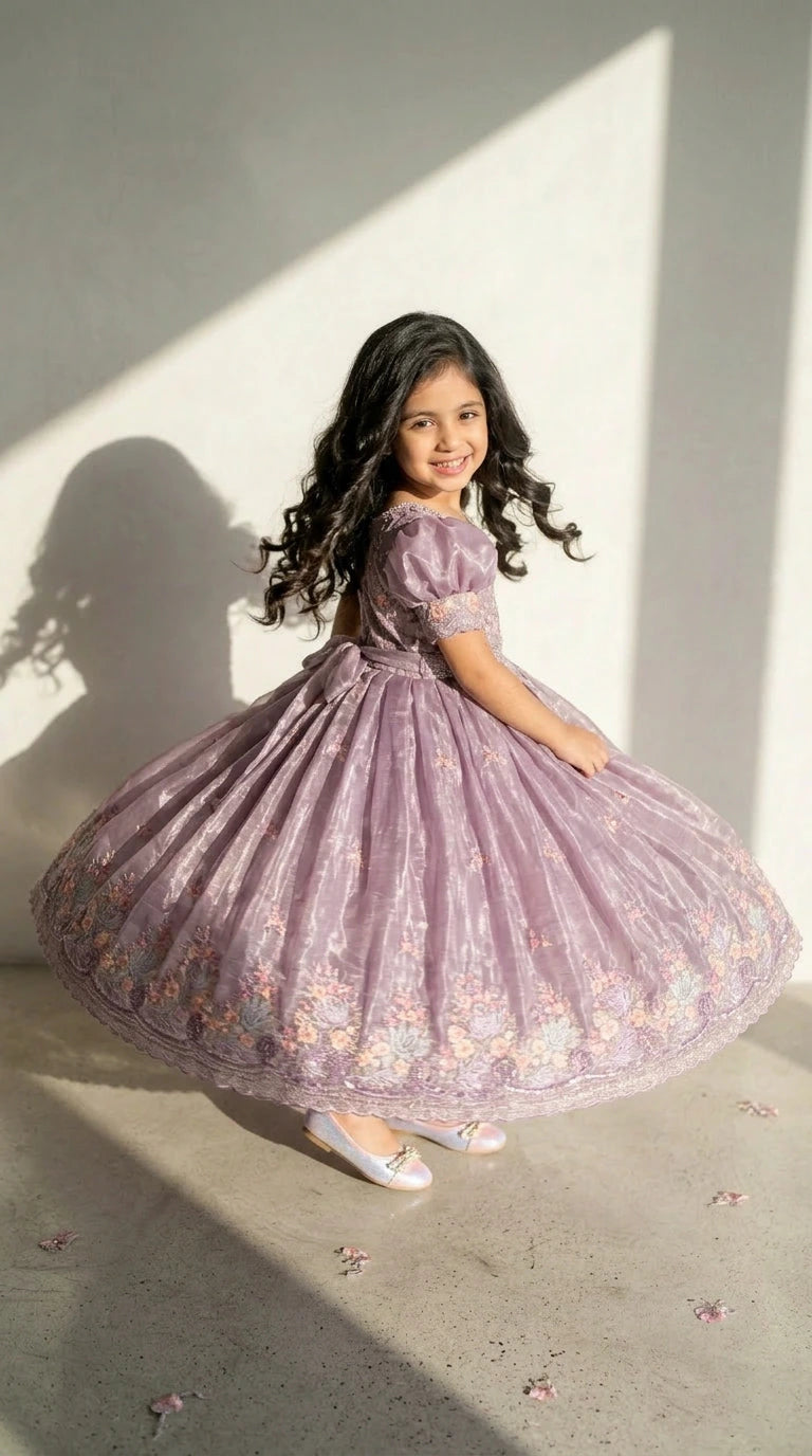 Lilac Bloom Princess Gown