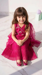 Ruby Pleated Drape Dress