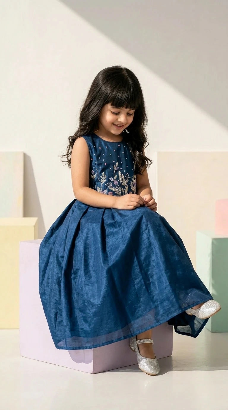 Midnight Bloom Party Gown