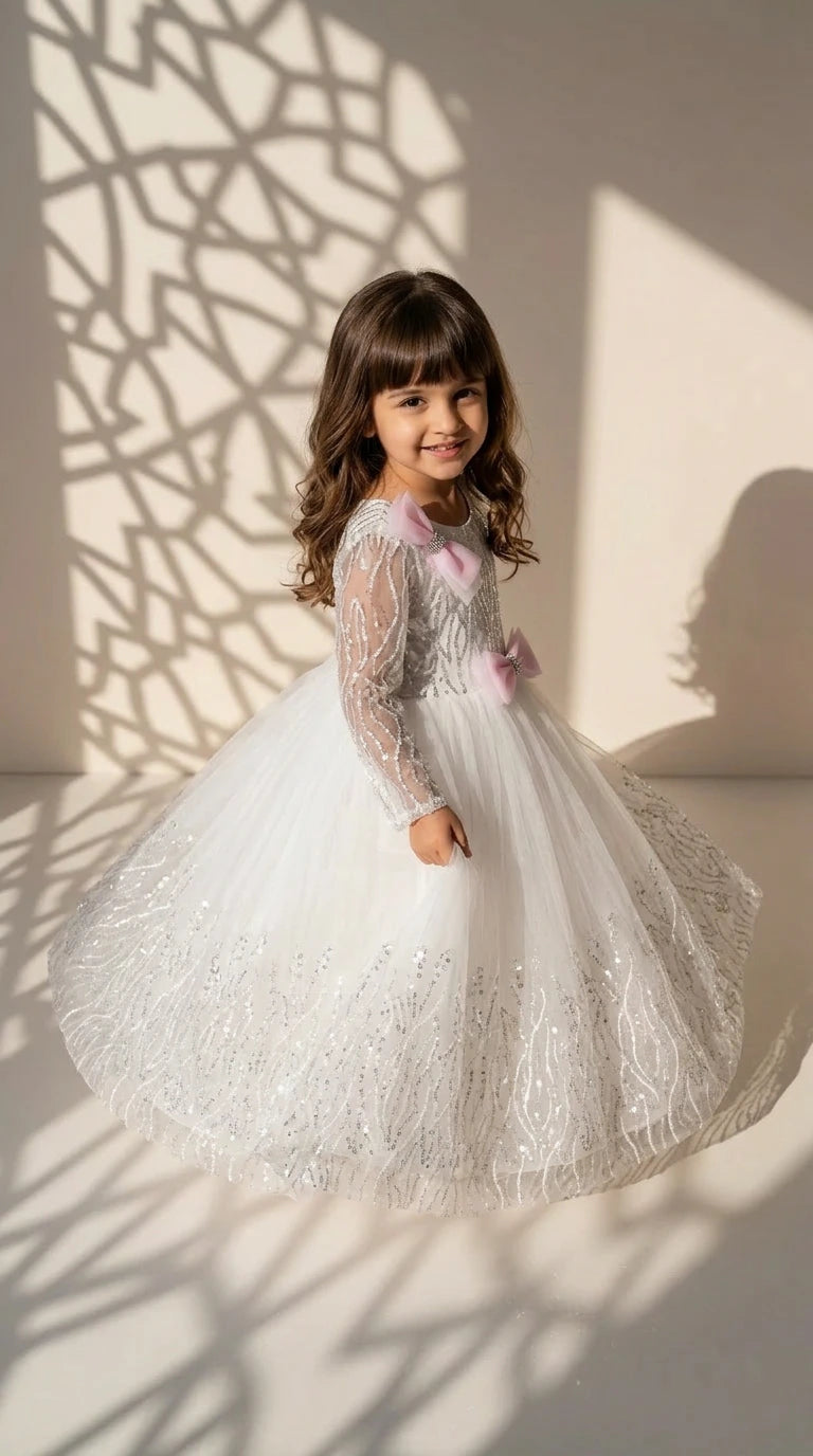 Snow Pearl Party Gown