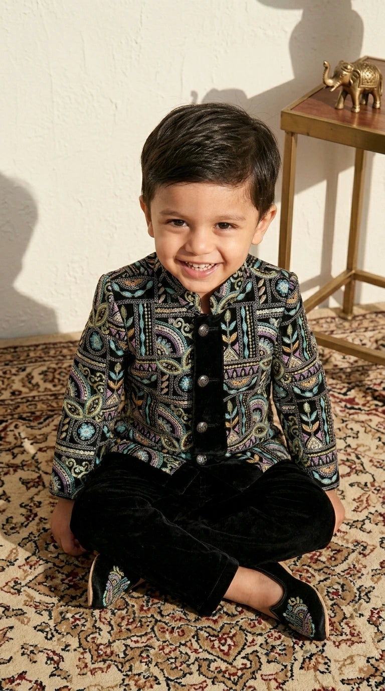 Heritage Embroidered Jacket Set