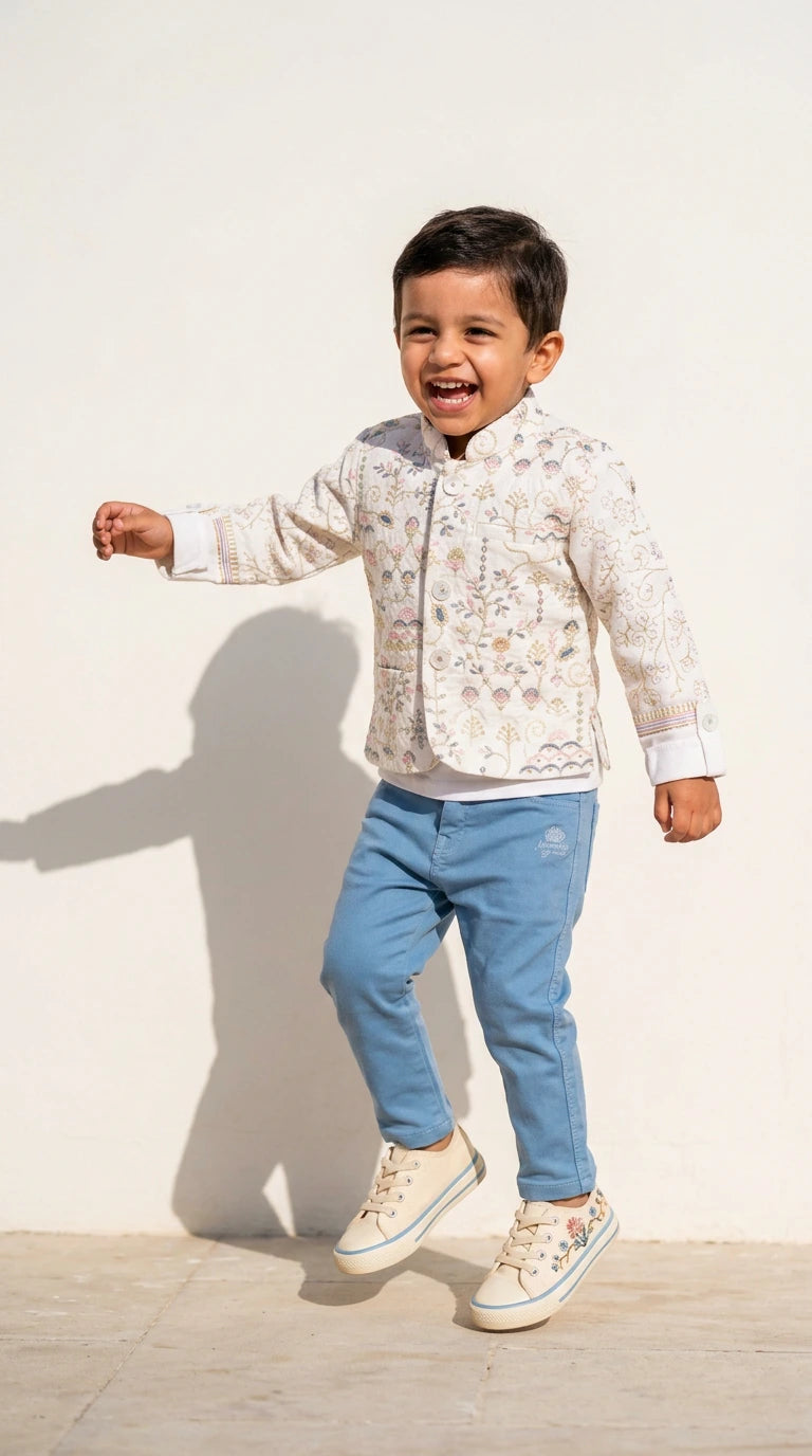 Floral Festive Jacket Set