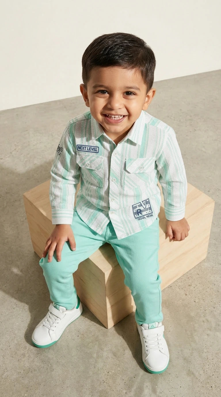 Mint Breeze Casual Set
