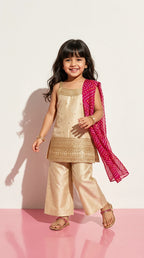 Classic Gold Kurta Palazzo Set